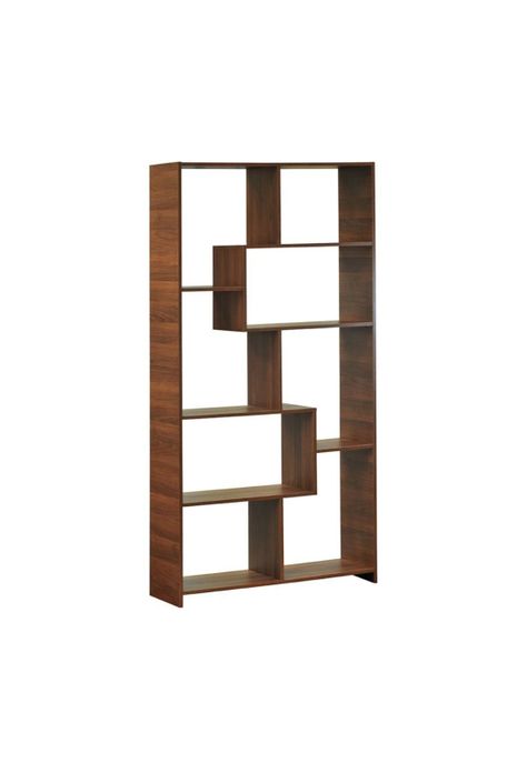 Mueble Librero Puzzle Nogal Lib66M Mobikit-0