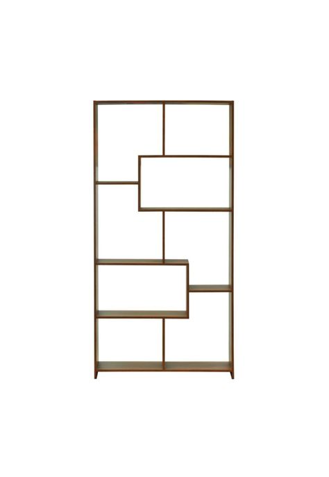 Mueble Librero Puzzle Nogal Lib66M Mobikit-1