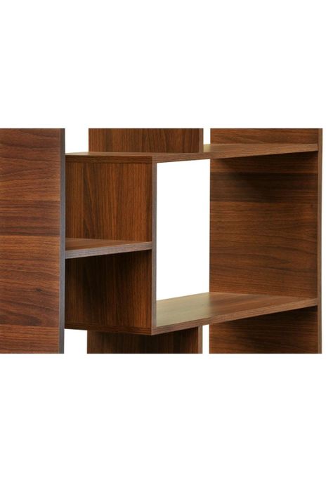 Mueble Librero Puzzle Nogal Lib66M Mobikit-2