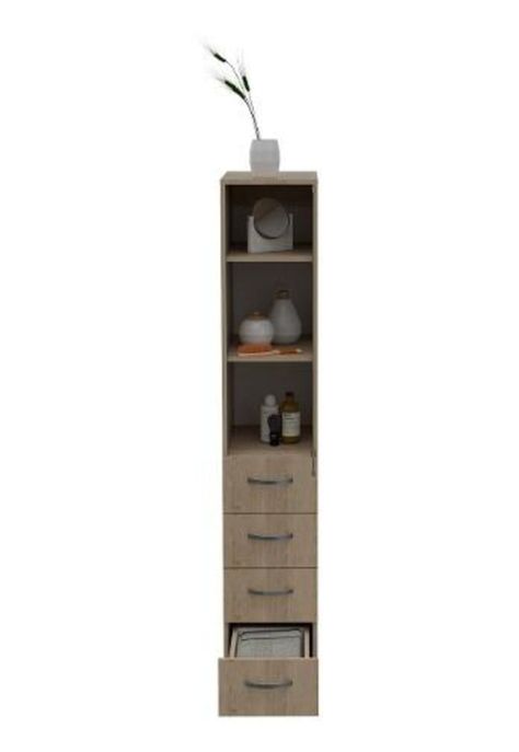 Torre Baño Vanguard Rovere / Blanco 174x30x45cm Tuhome-1