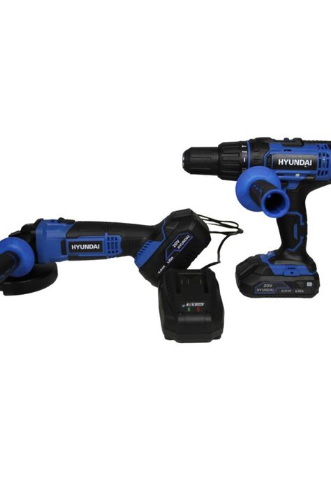 Taladro Percutor 20V+Esmeril Angular 20V+Bat 4Ah 20V+Cargador-4