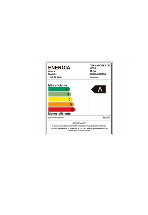 Cocina Cristal - Gas Gbc 64003 Kbn (Cl) Teka-5