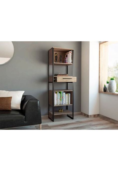Biblioteca Magnum - Miel 160x50x34cm. Tuhome-3