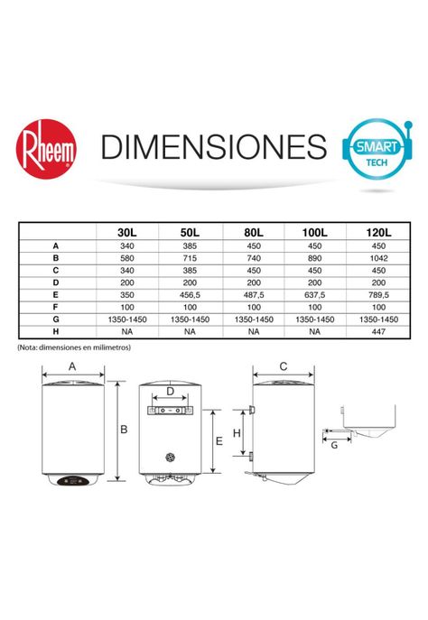 TERMO ELÉCTRICO RHEEM 30 LITROS  MURAL-9