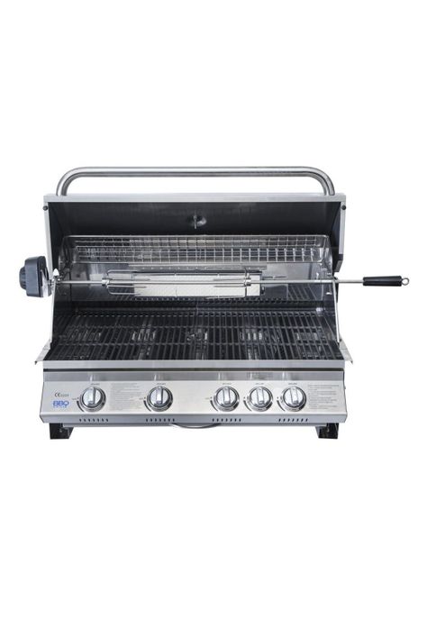 Parrilla Gas Empotrada Kansas 4 Quemadores + Spiedo Bbq401E Bbq Grill-0