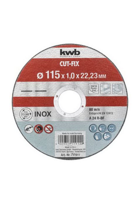 Disco corte metal 4 1/2" acero inox-1