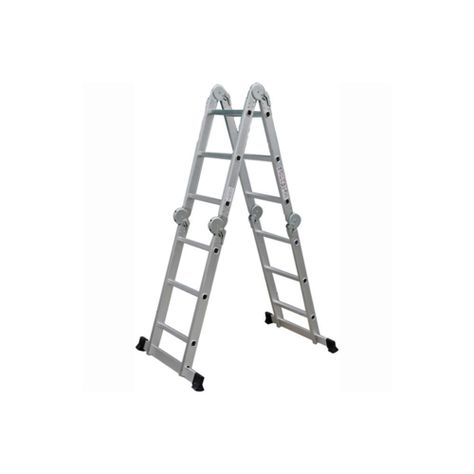 Escalera Aluminio Multiuso 3,6 Mts. Qrubber-1