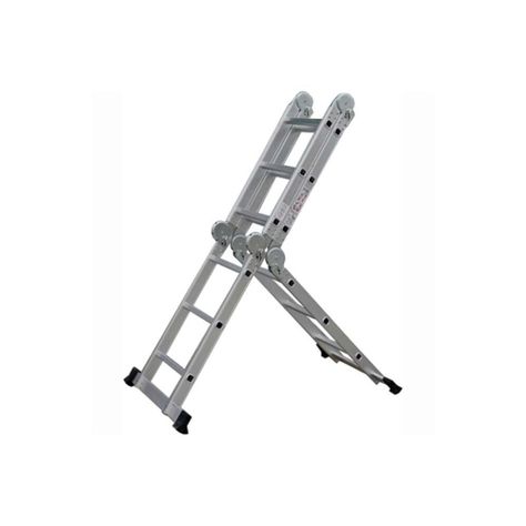 Escalera Aluminio Multiuso 3,6 Mts. Qrubber-2