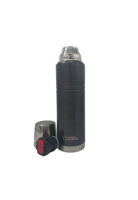 Termo Metalico 1000Ml Color Negro - THNG14 - National Geographic-1