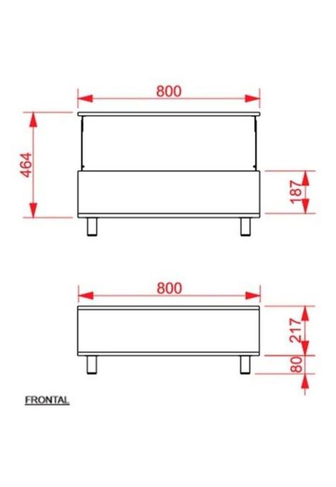 Mesa Centro 30x80x54 Cm Gambia Wengue. Tuhome-4