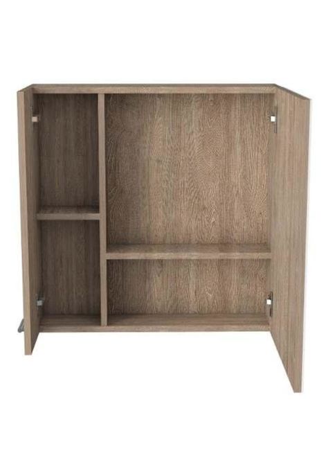 Botiquin espejo Miel 60x60x15cm. Tuhome-0
