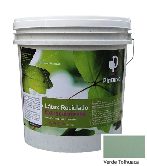 LÁTEX RECICLADO PINTUREC EXTRACUBRIENTE VERDE TOLHUACA 4G-0