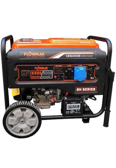 GENERADOR GASOLINA 5KW FLOWMAK GH6000E 220V 5000W PE-0