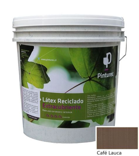 LÁTEX RECICLADO PINTUREC EXTRACUBRIENTE CAFÉ LAUCA 4G-0