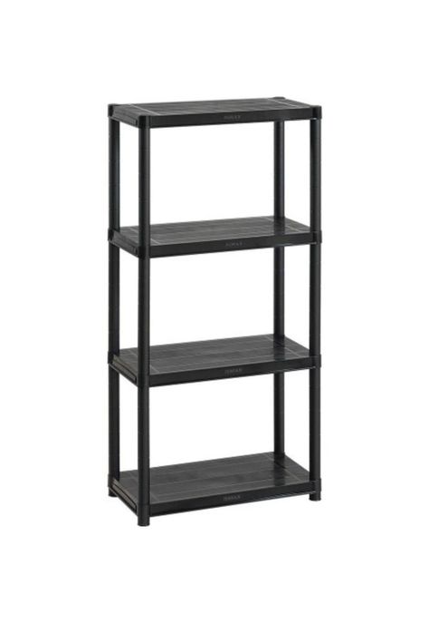 Estante Plastico 4 Niveles Negro Rimax.-0