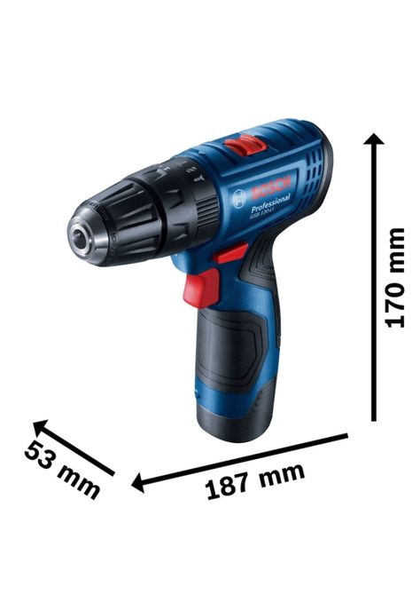 Taladro Atornillador Inalámbrico Percutor 12V GSB 120-LI con 2 Baterías y Maletín - Bosch-2