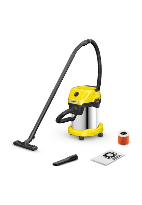 Aspiradora Polvo Y Agua, Soplado 17L 1000W Tambor Acero WD3 S Karcher-0