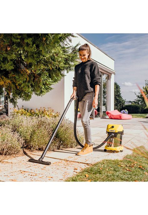 Aspiradora Polvo Y Agua, Soplado 17L 1000W Tambor Acero WD3 S Karcher-3
