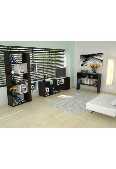 Rack Extensible + Biblioteca Y Arrimo C16-bei/w - Tuhome-0