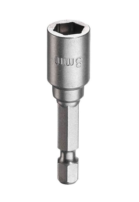 Punta de dado hexagonal magnético de 8x50 mm / gris-0