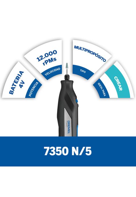 Dremel Multipropósito Inalámbrico 7350 Con Adaptador USB DREMEL-1