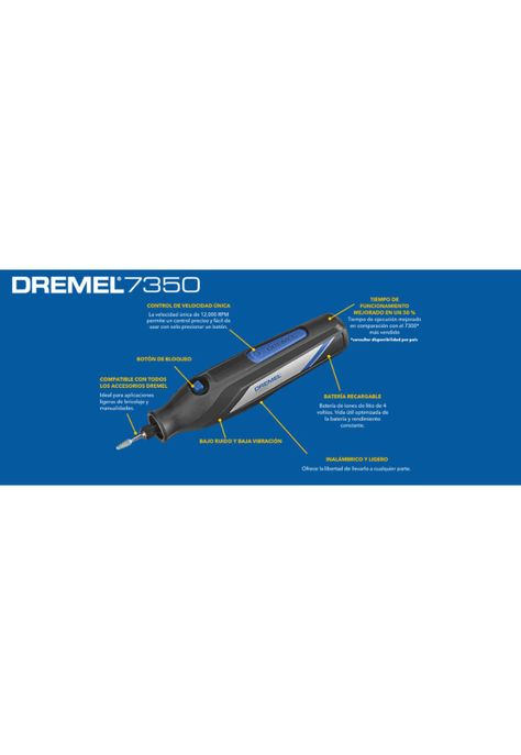 Dremel Multipropósito Inalámbrico 7350 Con Adaptador USB DREMEL-4