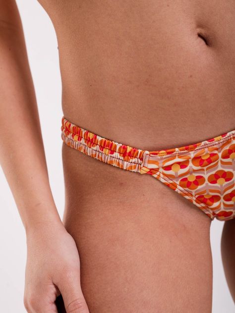 Daikiri Bottom de Bikini Mujer Crema Estampado Culote Extra Confort Protección UV 50+-4