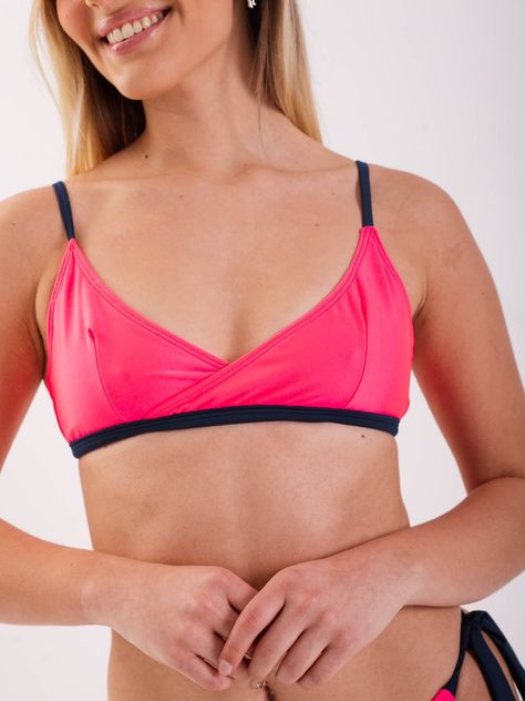 Daikiri Bikini Mujer Chicle Liso Triángulo Vuelos Protección UV 50+-3