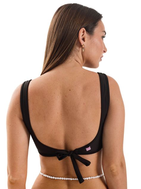 Daikiri Top de Bikini Mujer Negro Liso Ajustable Extra Confort Protección UV 50+-1