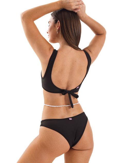 Daikiri Top de Bikini Mujer Negro Liso Ajustable Extra Confort Protección UV 50+-6