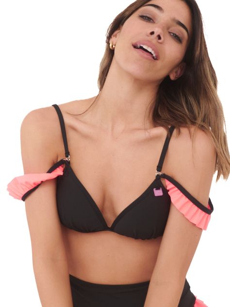 Daikiri Top de Bikini Waikiki Negro 2 en 1 Protección UV 50+-2