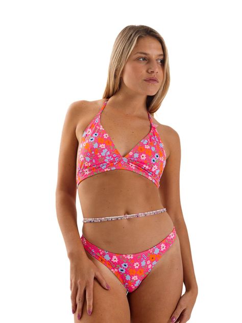 Daikiri Bikini Mujer Rosa Estampado Triángulo Extra Confort Protección UV 50+-3
