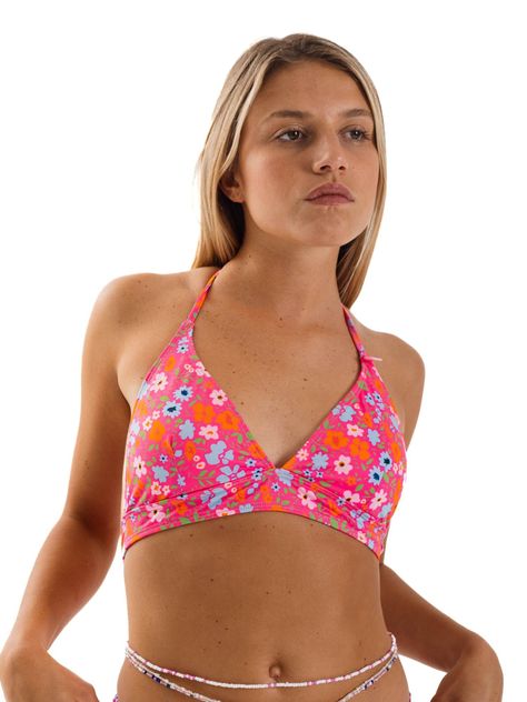 Daikiri Bikini Mujer Rosa Estampado Triángulo Extra Confort Protección UV 50+-6