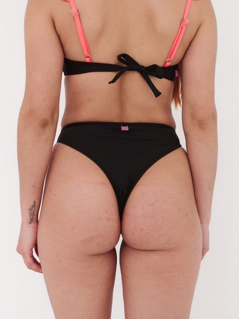 Daikiri Bottom de Bikini Raglan Negro-1