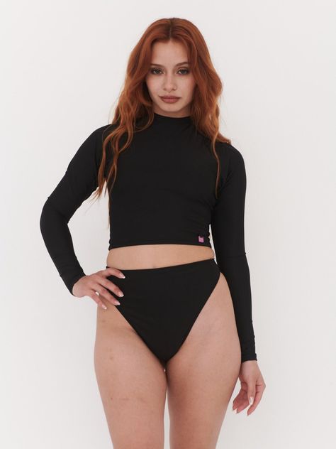 Daikiri Bottom de Bikini Raglan Negro-5