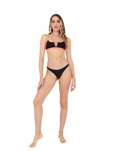 Daikiri Bikini Mujer Negro Liso Colaless Ajustable Extra Confort Protección UV 50+-7