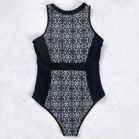 Daikiri Traje De Baño Mujer Entero Daikiri Halter Negro Cierre-5