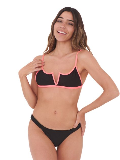 Daikiri Bikini Mujer Negro Liso Ajustable Extra Confort Protección UV 50+-2