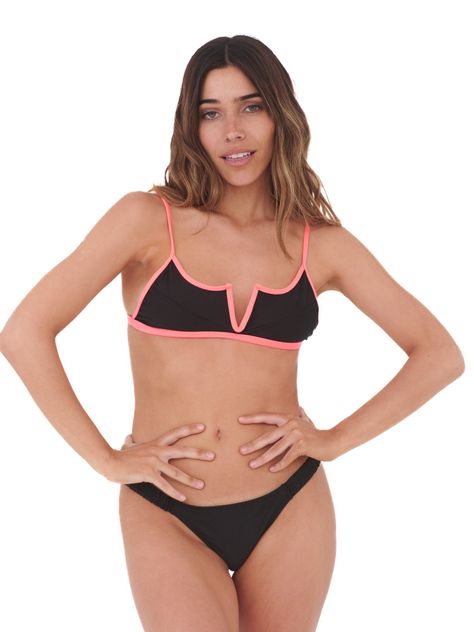 Daikiri Bikini Mujer Negro Liso Ajustable Extra Confort Protección UV 50+-3
