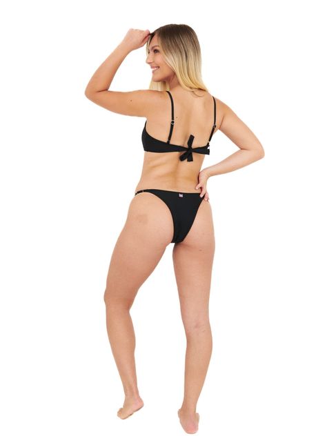 Daikiri Bikini Mujer Negro Liso Deportivo Ajustable Protección UV 50+-1