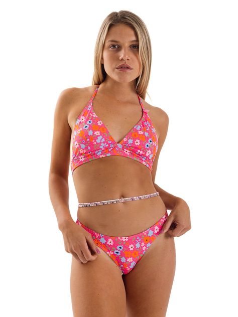 Daikiri Bottom de Bikini Mujer Rosa Estampado Colaless Extra Confort Protección UV 50+-4
