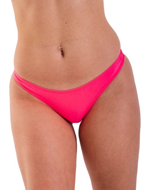Daikiri Bottom de Bikini Mujer Chicle Liso Colaless Extra Confort Protección UV 50+-0