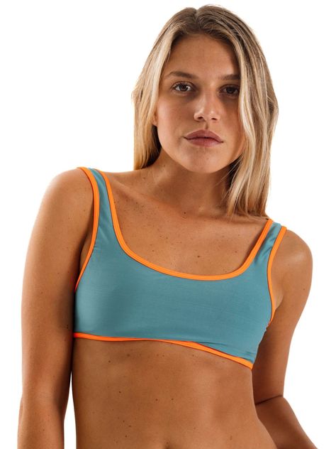 Daikiri Bikini Mujer Verde Liso Ajustable Ajustable Protección UV 50+-6