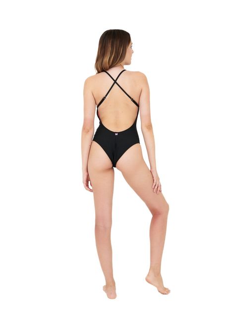 Daikiri Traje de Baño Mujer Negro Liso Control Abdomen Culote Protección UV 50+-8
