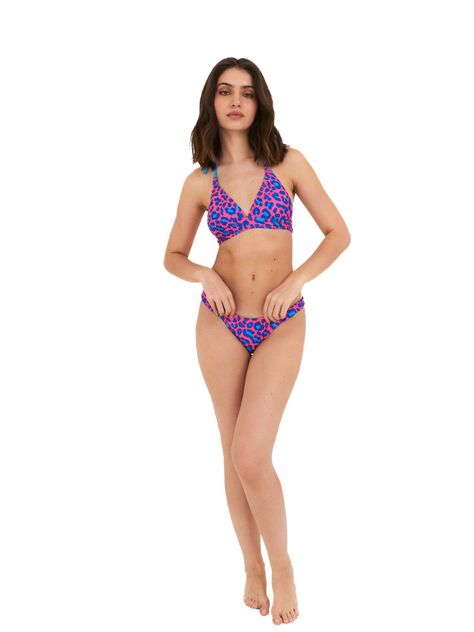 Daikiri Bikini Mujer Azul Estampado Triángulo Extra Confort Protección UV 50+-7