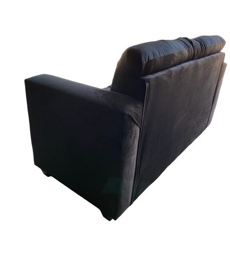 Sofa 2 Cuerpos Bilbao Felpa Negro -2