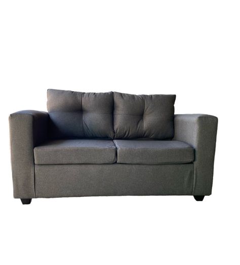 Sofa 2 Cuerpos Bilbao Tela Gris Oscuro -0