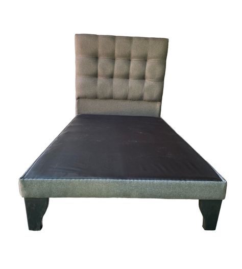Base Europea 1.5 Plazas + Respaldo 1.5 Plazas Valencia Tela Gris Oscuro -0