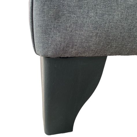 Base de Cama Europea 1.5 Plazas Tela Gris Oscuro -1