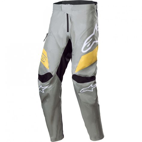 Pantalon Ciclismo Astars Racer Gris/Amarillo-0